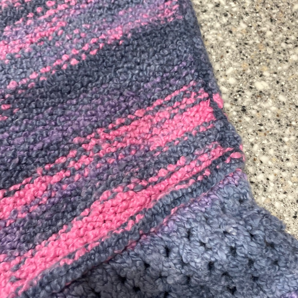 Free People Amethyst Sweater - Blue and Pink Sz S - Picture 8 of 9